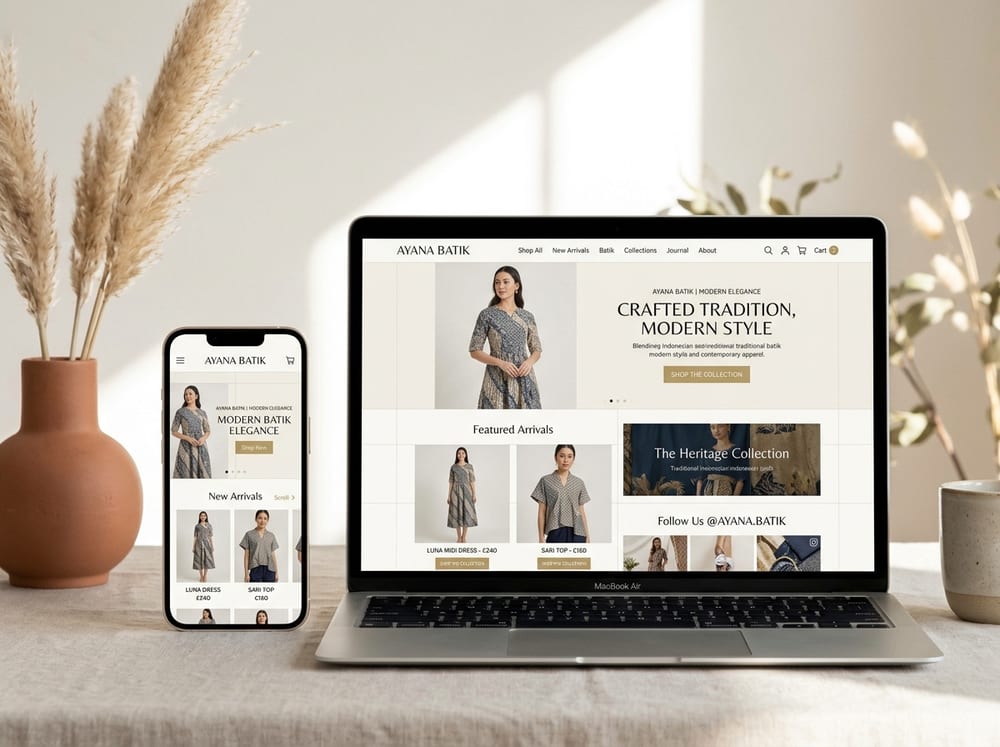 Desain Website Batik Kusuma Adhi