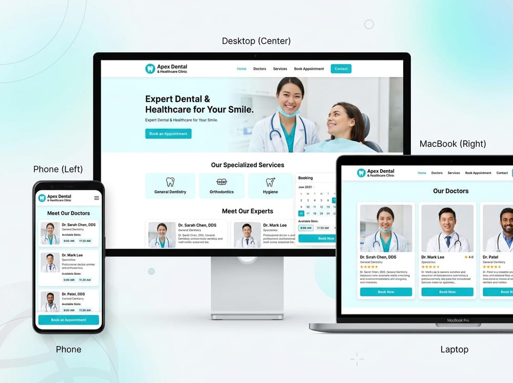 Desain Website Klinik Gigi Harmoni